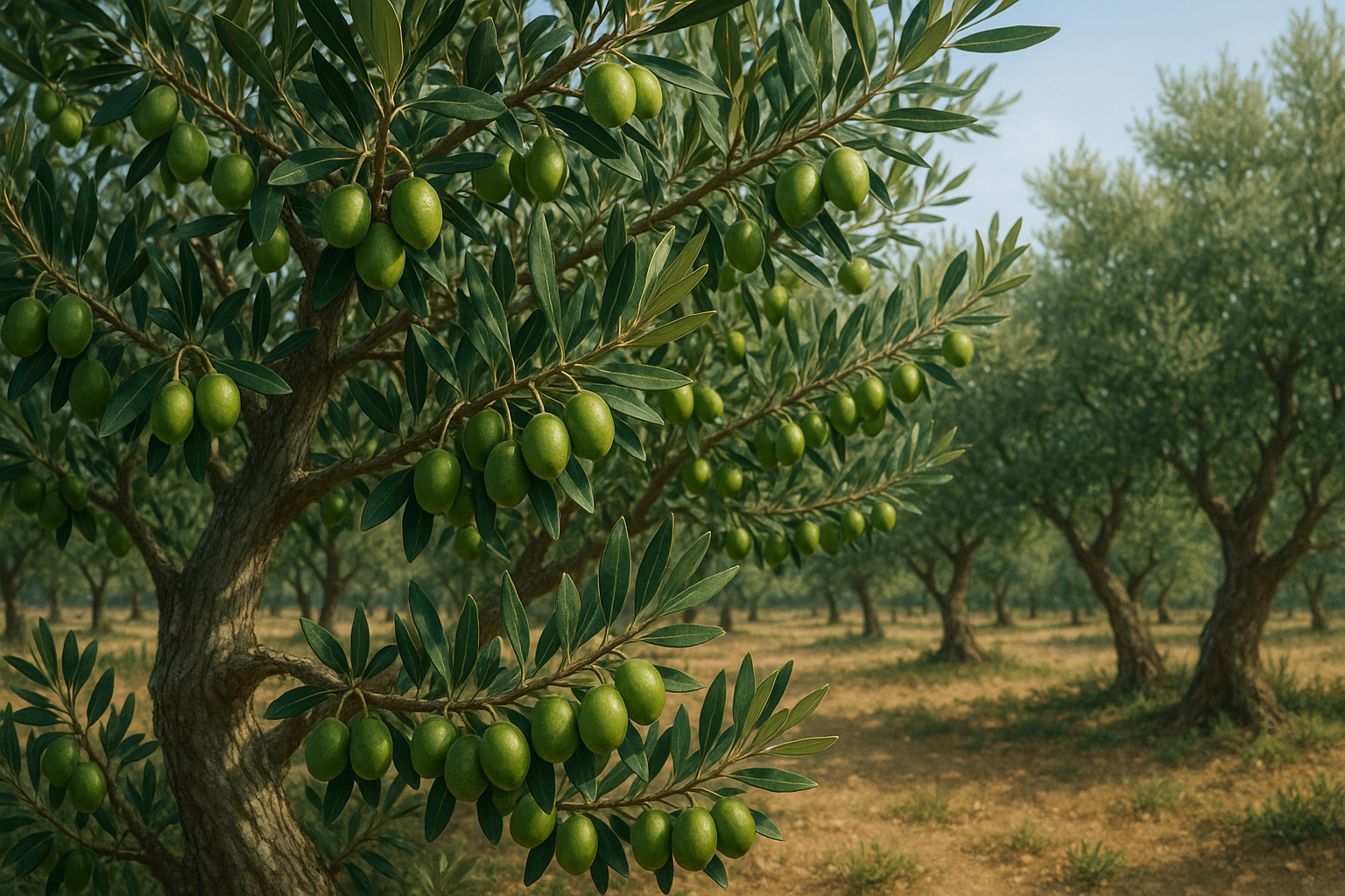 Zeytin bahçesi detay görünümü