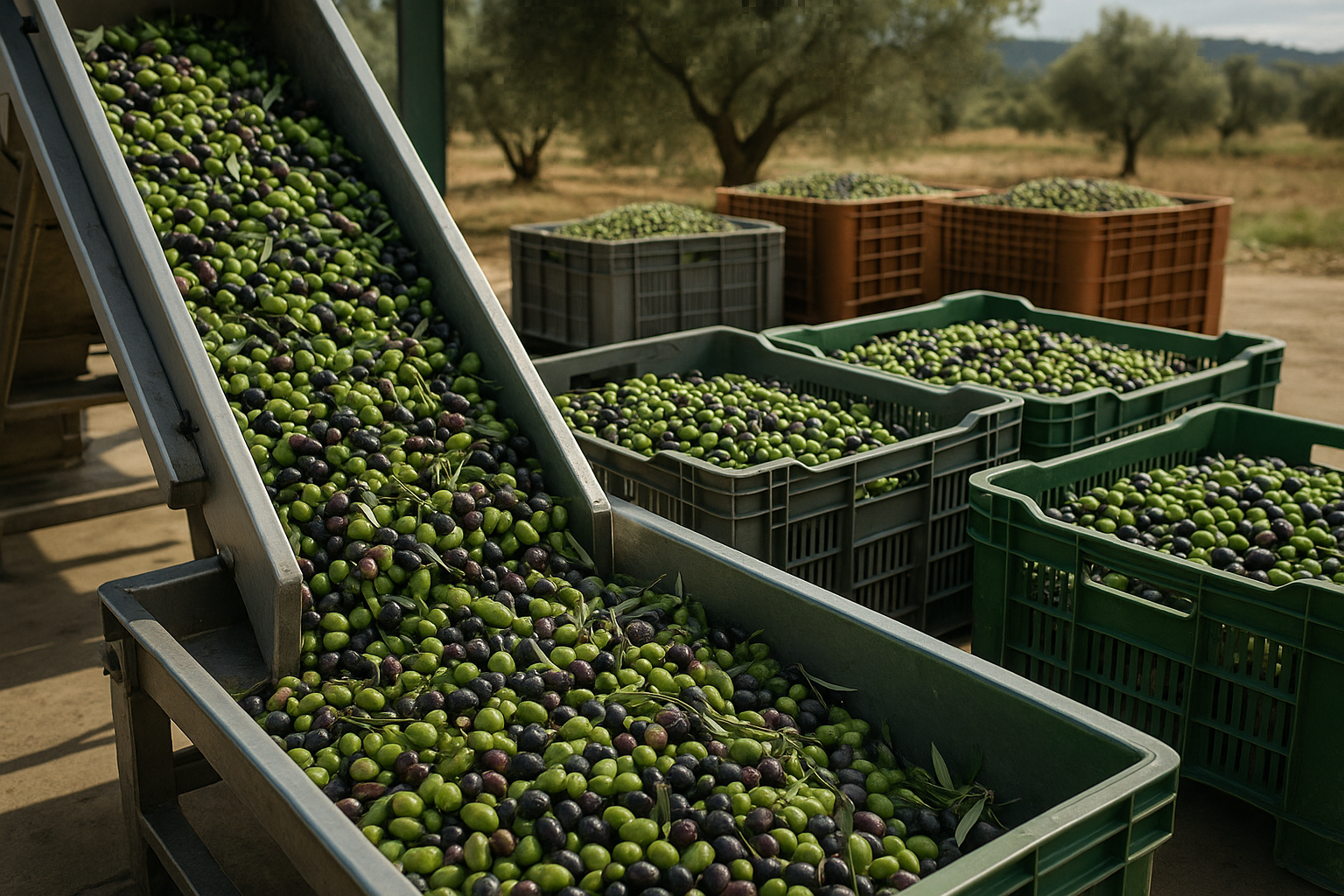 Zeytin işleme ve depolama